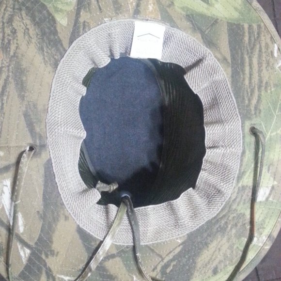 Vintage Camo Bucket Hat Military Green Hunting Outdoor Nature - Picture 6 of 7